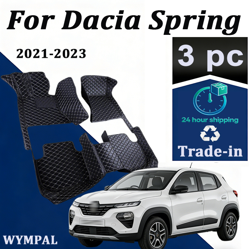 Tech Accessories Dacia - 防水カーフロアマット,ダチアスプリング,電気,ルノーシティ,K-ZE,ルノー,電子機器,2021〜2023,カーアクセサリー