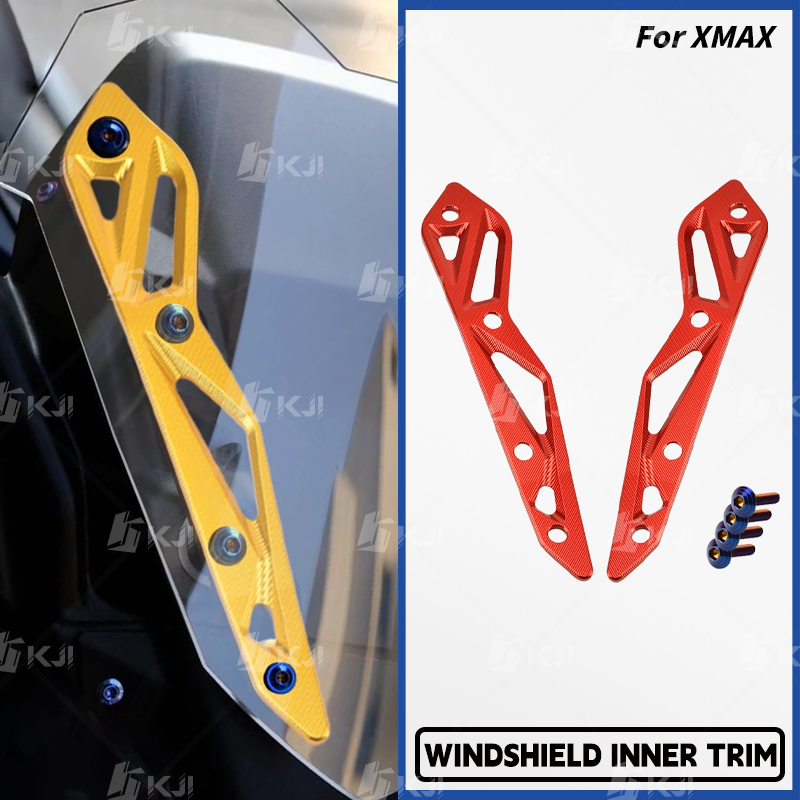 Xmax Tech Max Accessories - ヤマハ XMAX 300/250/125/TECH MAX フロントガラスインナーブラケットフロントガラストリムサポートアクセサリー