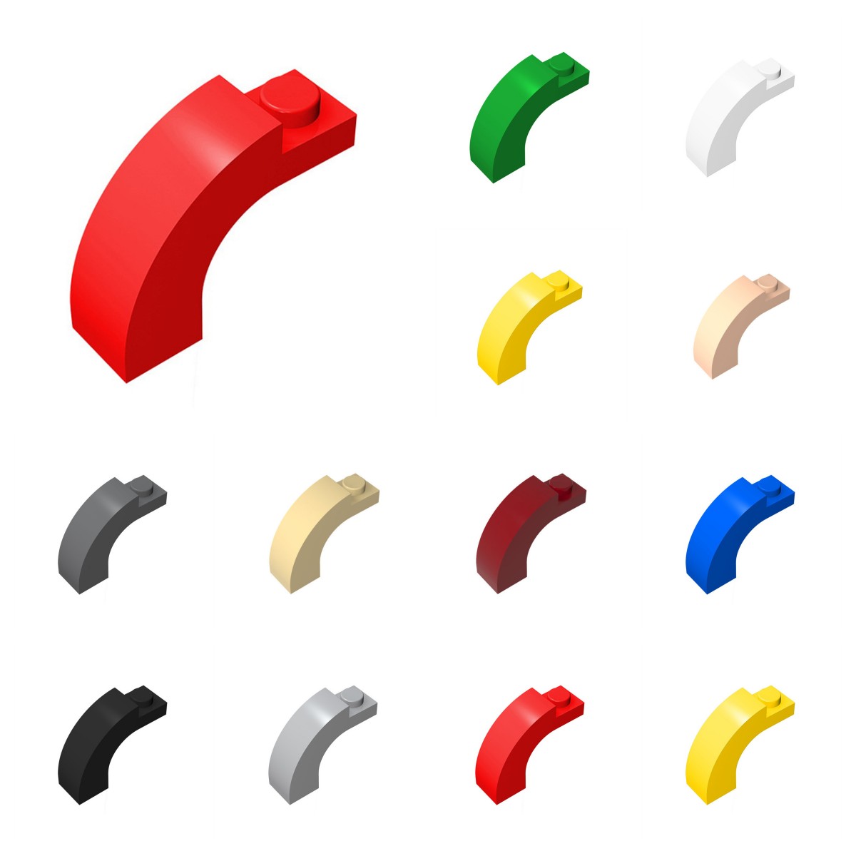 Tech Accessories To Gift - 50 個 6005 92903 クリエイティブレンガアーチ 1x3x2