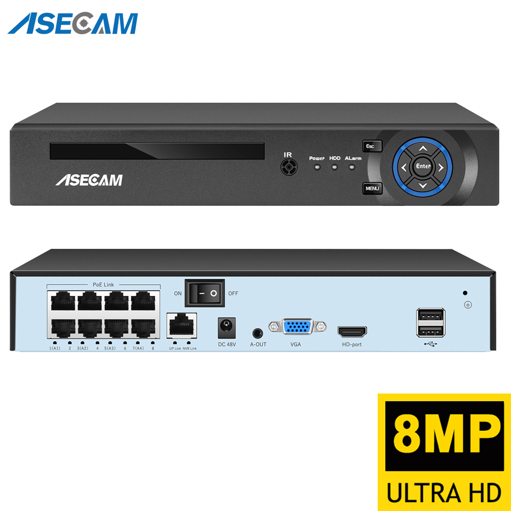 Usb Hub 7 Port - スーパー8MP POE NVRビデオレコーダー 音声IPカメラ H.265 CCTVシステム