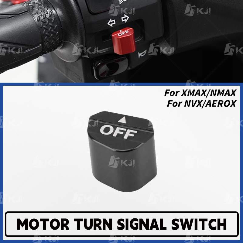 Xmax Tech Max Accessories - ヤマハ XMAX/NMAX/NVX/AEROX 300/250/160/155/125/TECH MAX/TURBO/NEO ターンシグナルライトボタンスイッチカバーキャップアクセサリーパーツ