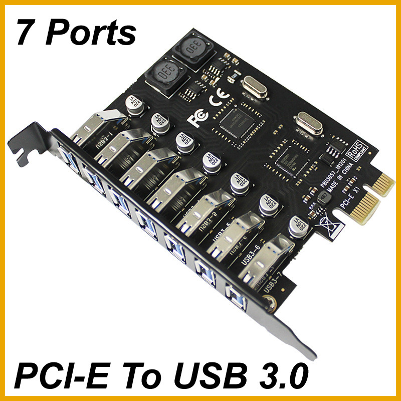 Usb Hub 7 Port - 新型2026 7ポートUSB 3.2 Gen1拡張カード PCIe X1