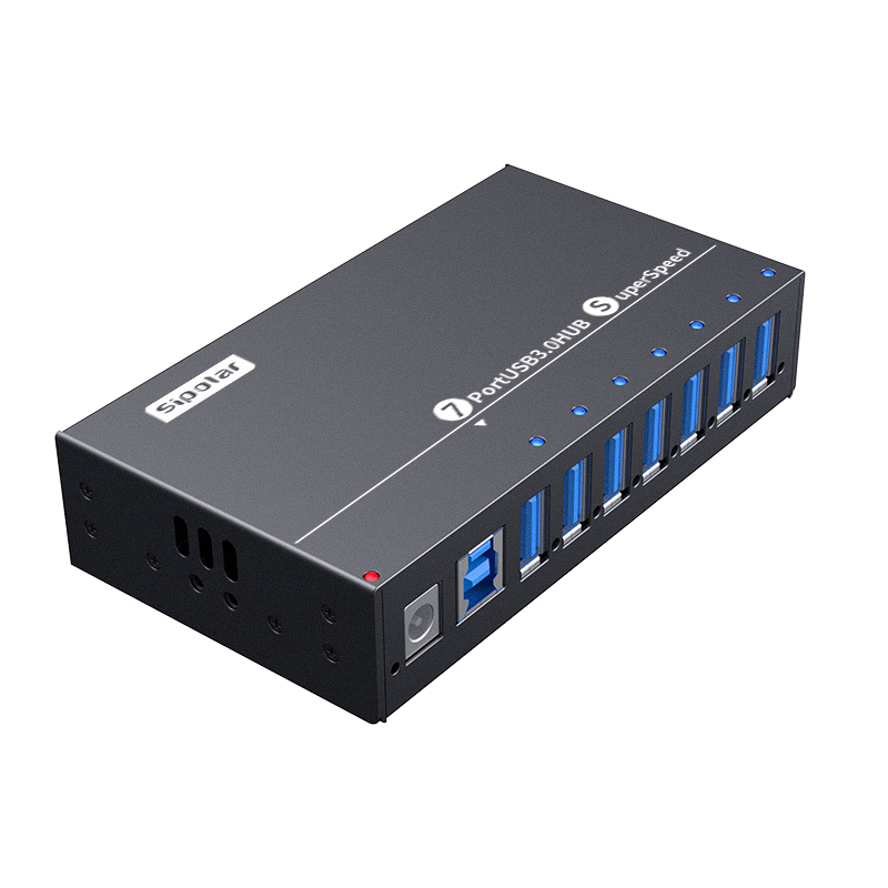 Usb Hub 7 Port - A-173 Sipolar 7ポートUSBハブ 36W急速充電ハブ（再生品携帯電話用）USB 3.0ハブ