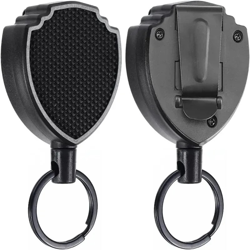 Xray Tech Accessories - 盗難防止メタル製、簡単に引き抜けるバックル付きロープ、伸縮式キーホルダー、スポーティーなリトラクタブルキーリング、紛失防止ヨーヨー、スキーパス、IDカード用。