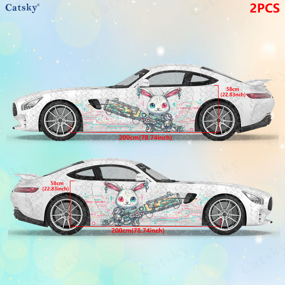 2 個のサイバーパンク ライン テック バニー カー サイド - I Tech Accessories のレビューと価格