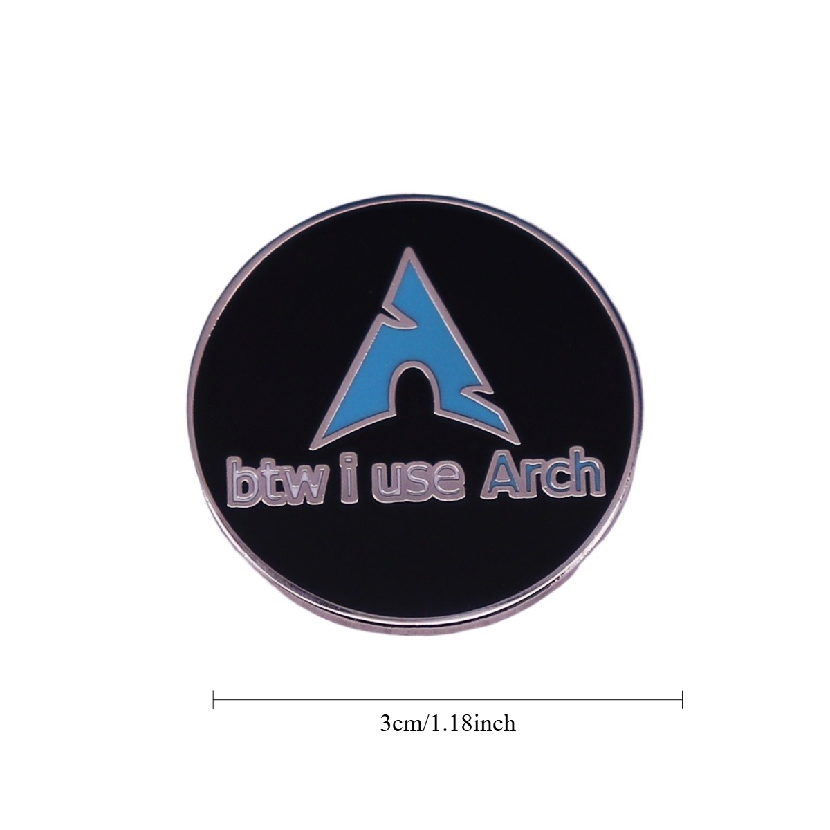 1個入り「BTW I Use Arch」エナメルピン - A - Tech Accessories To Gift のレビューと価格