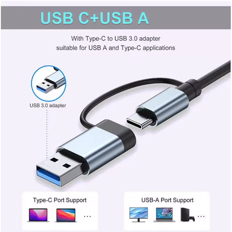 5/7/8ポート USB A C ハブ コンセントレーター  - Usb Hub 7 Port のレビューと価格