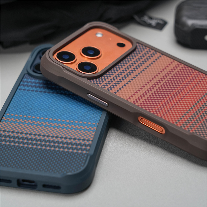オリジナル幾何学模様テック織り磁気ケース iPhone 17 - Tech Accessories Hard Case のレビューと価格