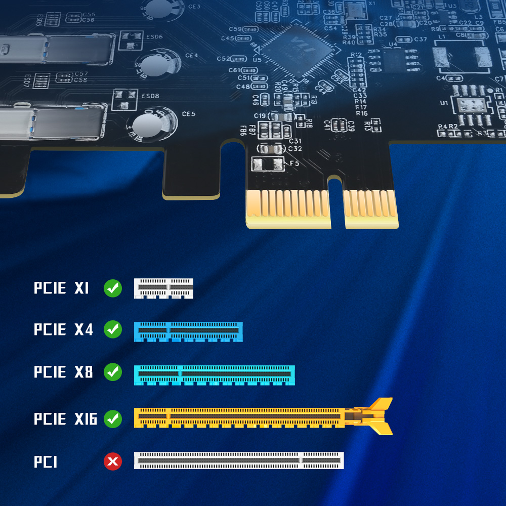 MAIWO USB 3.0 PCI-E拡張カード 4ポート  - Usb Hub 7 Port のレビューと価格
