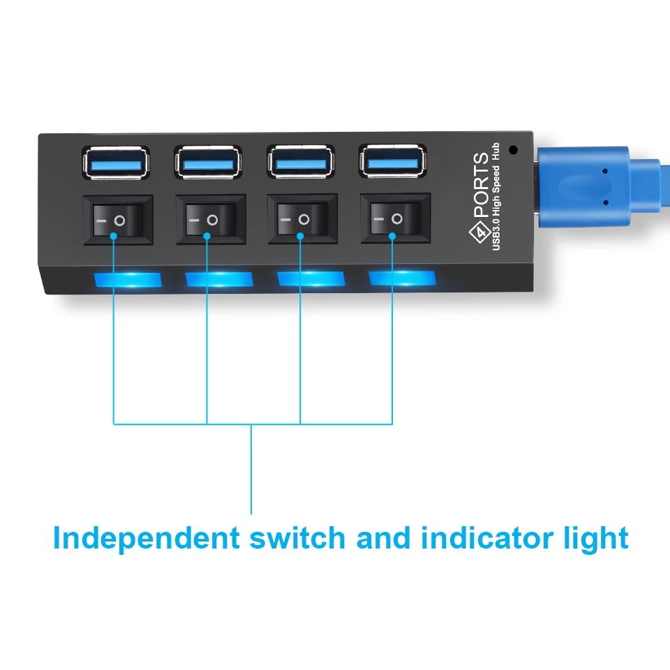 Usb 3.0ハブ5 5gbpsの高速マルチusbスプリッタ - Usb Hub 7 Port のレビューと価格