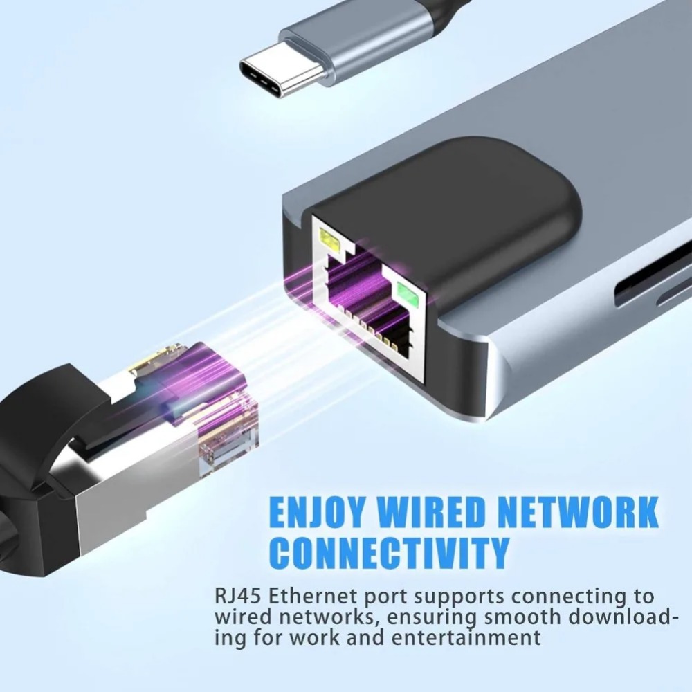USB Cハブ 8/7 in 1 4K HDMIアダプタース - Usb Hub 7 Port のレビューと価格