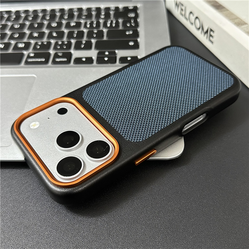 高級テック織りキャンバス磁気 PU レザーケース iPhon - Tech Accessories Hard Case のレビューと価格