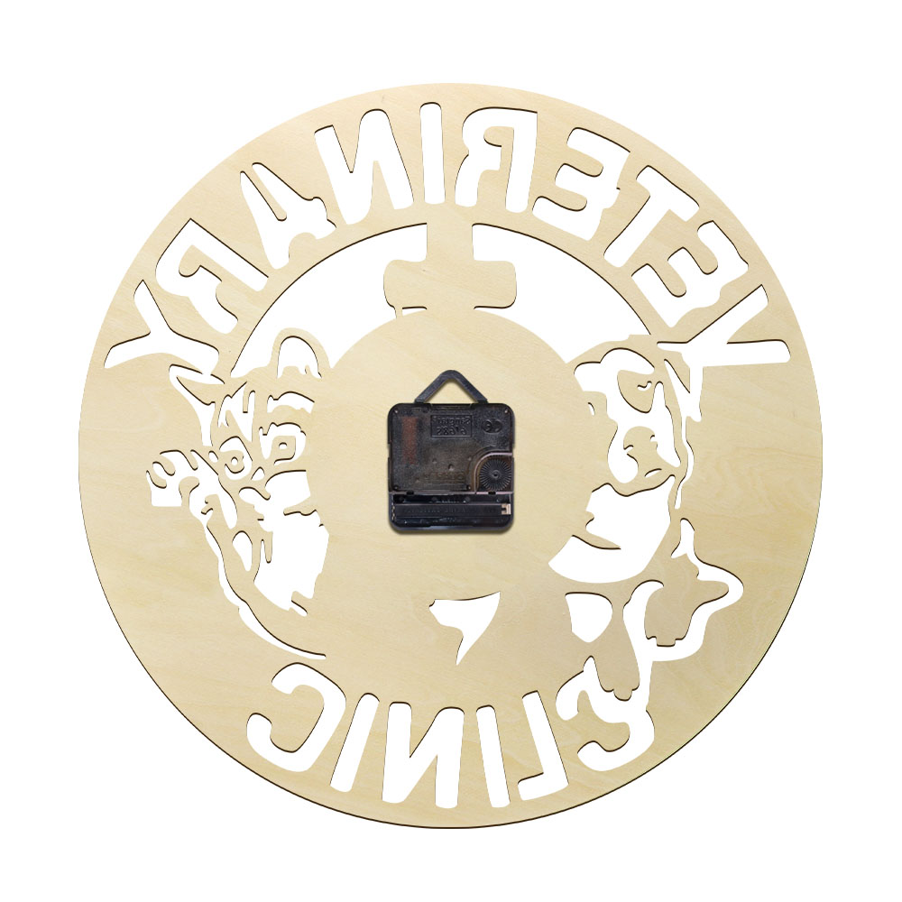 獣医クリニックアクセサリー木製壁掛け時計獣医看護師時計獣医学 - Tech Accessories To Gift のレビューと価格